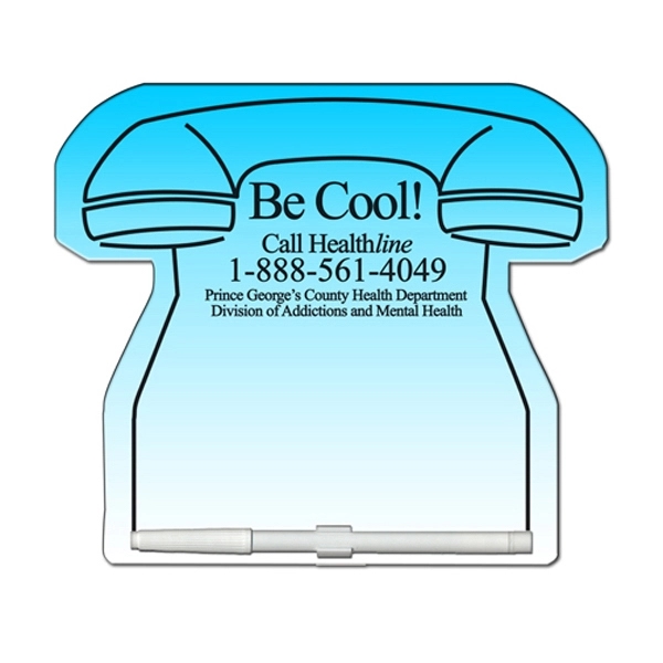 Phone shaped dry erase memo board with marker.... from ASI 67620 Lion Circle Corp / Lion/Circle