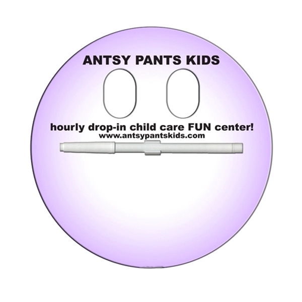 Circle (with eyes cut out) shaped dry erase memo board with... from ASI 67620 Lion Circle Corp / Lion/Circle