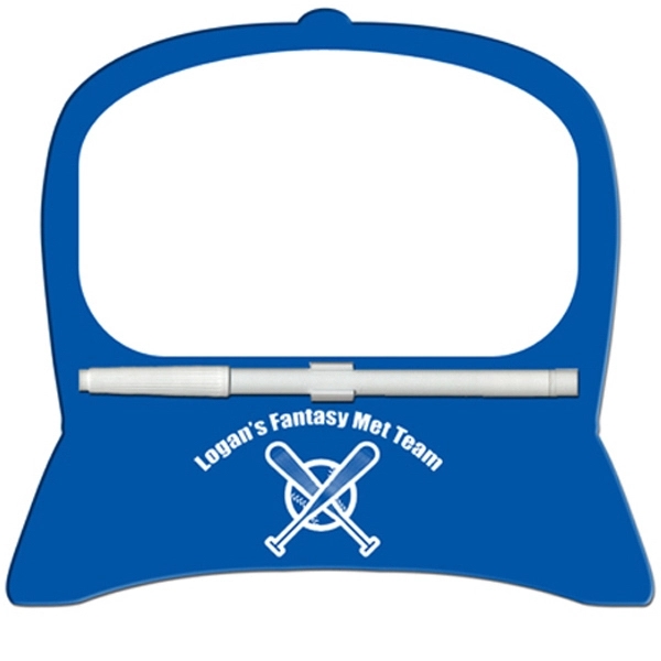 Baseball cap shaped dry erase memo board with marker.... from ASI 67620 Lion Circle Corp / Lion/Circle