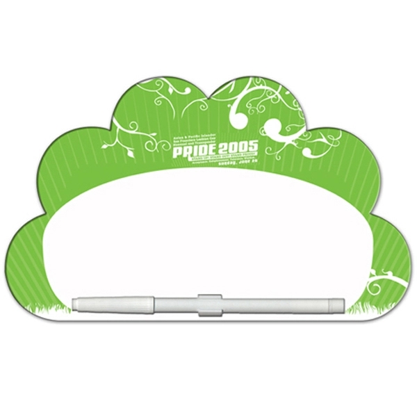 Cloud shaped dry erase memo board with marker.... from ASI 67620 Lion Circle Corp / Lion/Circle
