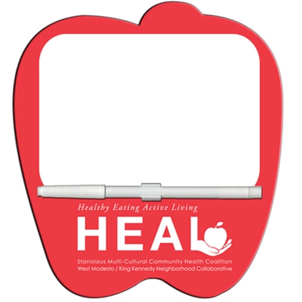 Apple shaped dry erase memo board with marker.... from ASI 67620 Lion Circle Corp / Lion/Circle