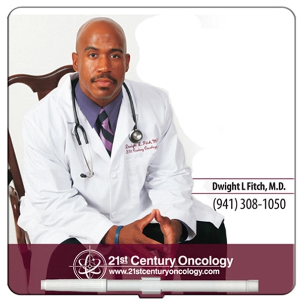 Square/diamond shaped dry erase memo board with marker.... from ASI 67620 Lion Circle Corp / Lion/Circle