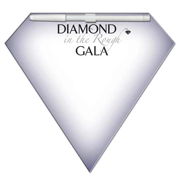 Diamond shaped dry erase memo board with marker.... from ASI 67620 Lion Circle Corp / Lion/Circle