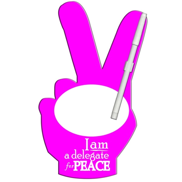 Peace sign shaped dry erase memo board with marker.... from ASI 67620 Lion Circle Corp / Lion/Circle
