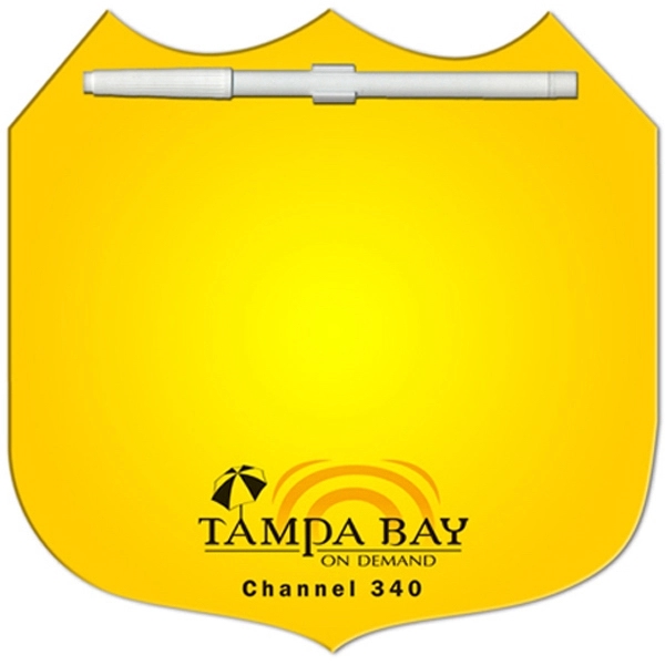 Interstate sign shaped dry erase memo board with marker.... from ASI 67620 Lion Circle Corp / Lion/Circle