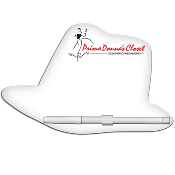 Fedora shaped dry erase memo board with marker.... from ASI 67620 Lion Circle Corp / Lion/Circle