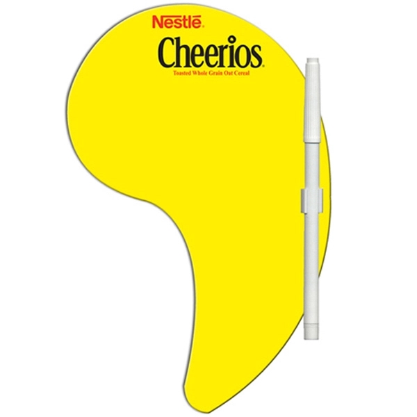 Comma shaped dry erase memo board with marker.... from ASI 67620 Lion Circle Corp / Lion/Circle