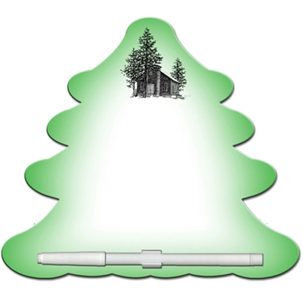 Evergreen shaped dry erase memo board with marker.... from ASI 67620 Lion Circle Corp / Lion/Circle
