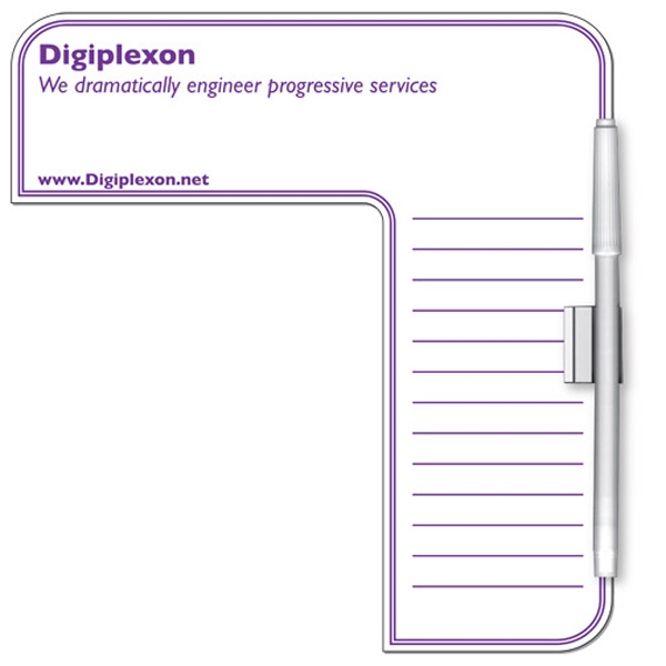 Computer monitor card with dry erase surface, pen and clip.... from ASI 67620 Lion Circle Corp / Lion/Circle