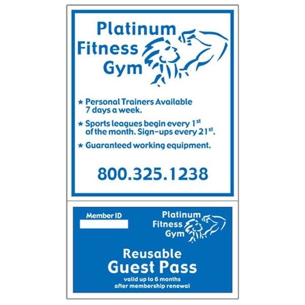 Magnet with detachable 2" x 3 1/2" coupon.... from ASI 67620 Lion Circle Corp / Lion/Circle