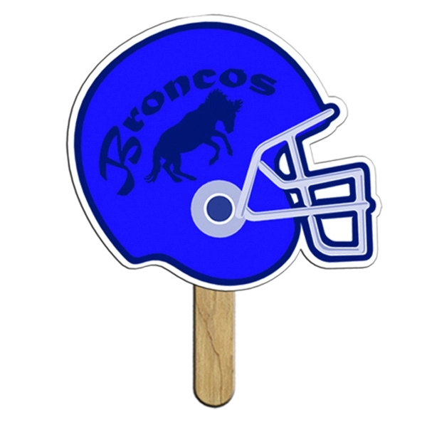 Helmet shaped mini fan laminated for extra durability.... from ASI 67620 Lion Circle Corp / Lion/Circle