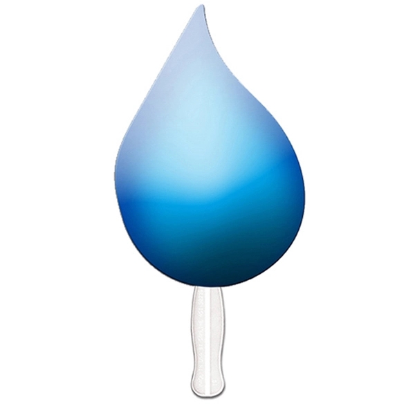 Tear drop digital sandwich fan, material high density 14 pt. white... from ASI 67620 Lion Circle Corp / Lion/Circle