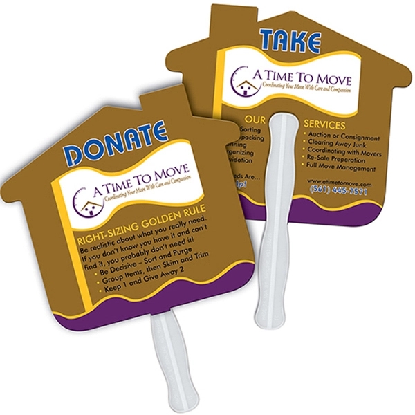 House shaped fast fan made from high density 22, pt thickness... from ASI 67620 Lion Circle Corp / Lion/Circle