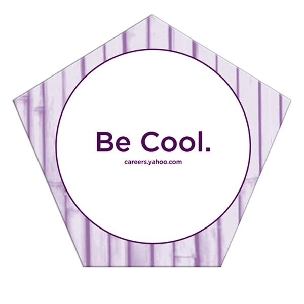 Church shaped hand fan without stick with a high gloss finish.... from ASI 67620 Lion Circle Corp / Lion/Circle