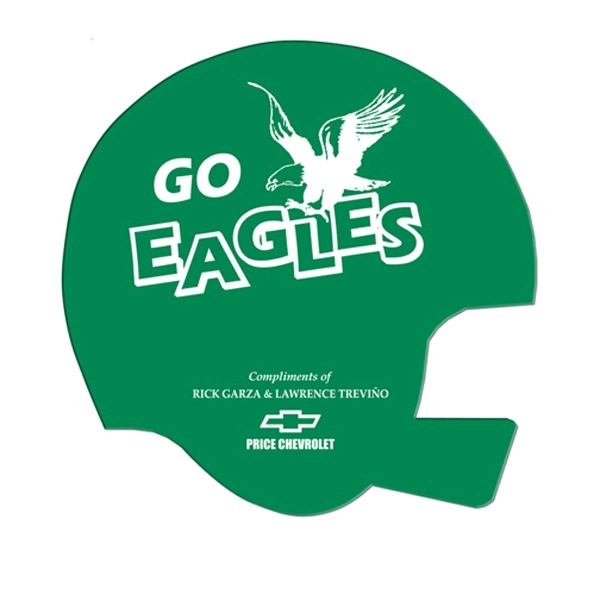 Helmet shaped hand fan without stick with a high gloss finish.... from ASI 67620 Lion Circle Corp / Lion/Circle