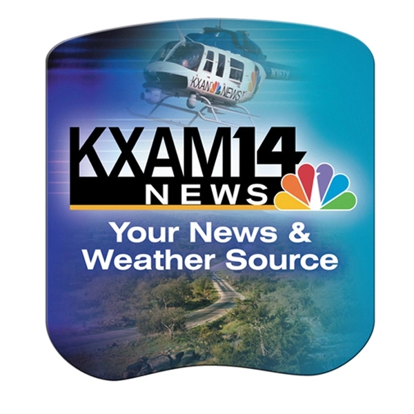 Bread slice shaped hand fan without stick with a high gloss... from ASI 67620 Lion Circle Corp / Lion/Circle