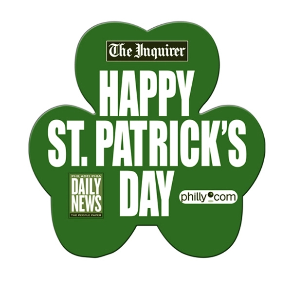 Shamrock shaped hand fan without stick with a high gloss finish.... from ASI 67620 Lion Circle Corp / Lion/Circle