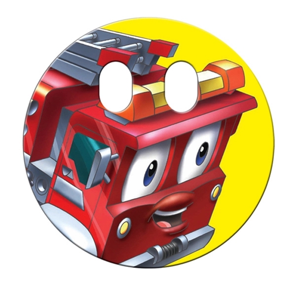 Circle with cut out eyes shaped hand fan without stick with... from ASI 67620 Lion Circle Corp / Lion/Circle