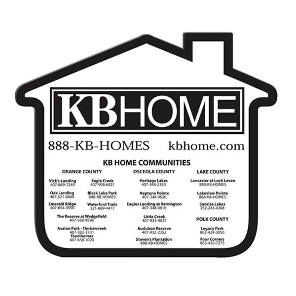 House shaped hand fan without stick with a high gloss finish.... from ASI 67620 Lion Circle Corp / Lion/Circle