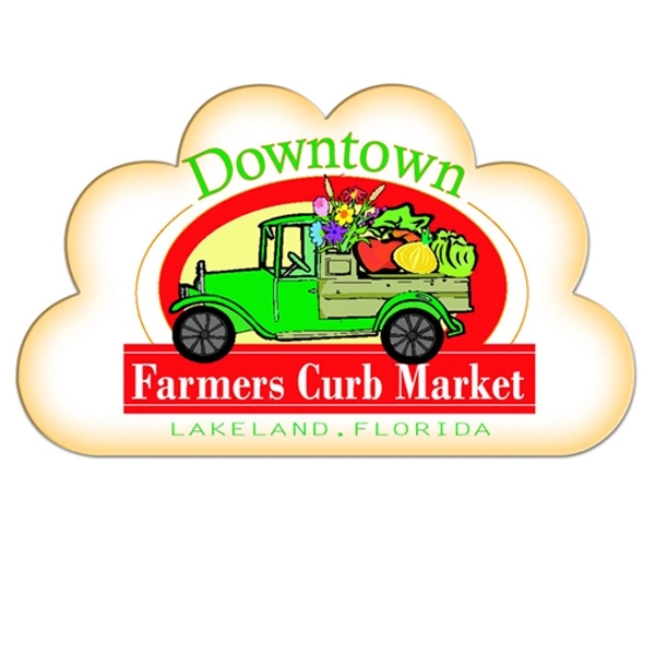 Cloud shaped hand fan without stick with a high gloss finish.... from ASI 67620 Lion Circle Corp / Lion/Circle