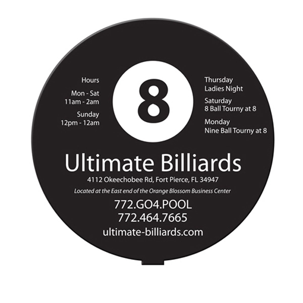 Round/ball shaped hand fan without stick with a high gloss finish.... from ASI 67620 Lion Circle Corp / Lion/Circle