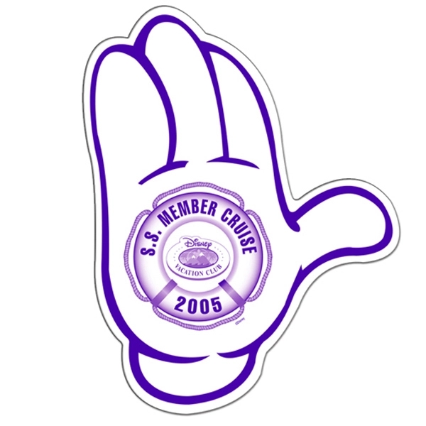 Mitten shaped hand fan with a high gloss finish.... from ASI 67620 Lion Circle Corp / Lion/Circle