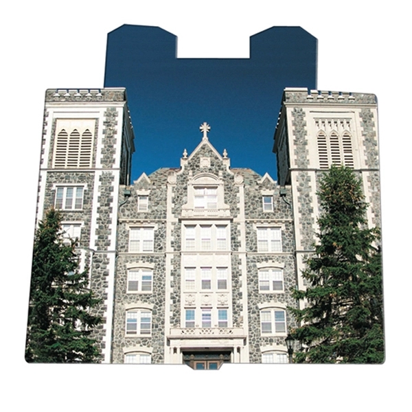 Castle shaped hand fan without stick with a high gloss finish.... from ASI 67620 Lion Circle Corp / Lion/Circle