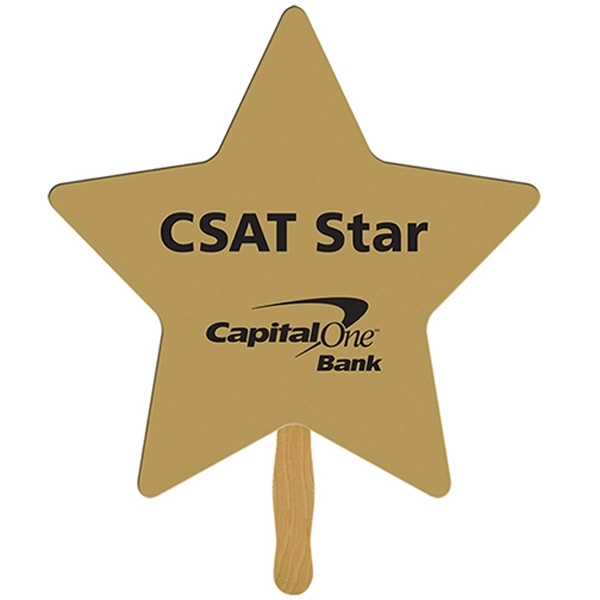 Star hand sign on 12" stick, liquid laminated for a high... from ASI 67620 Lion Circle Corp / Lion/Circle