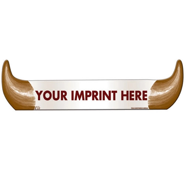 Buffalo horns hat made from 14 pt., high density, white poster... from ASI 67620 Lion Circle Corp / Lion/Circle