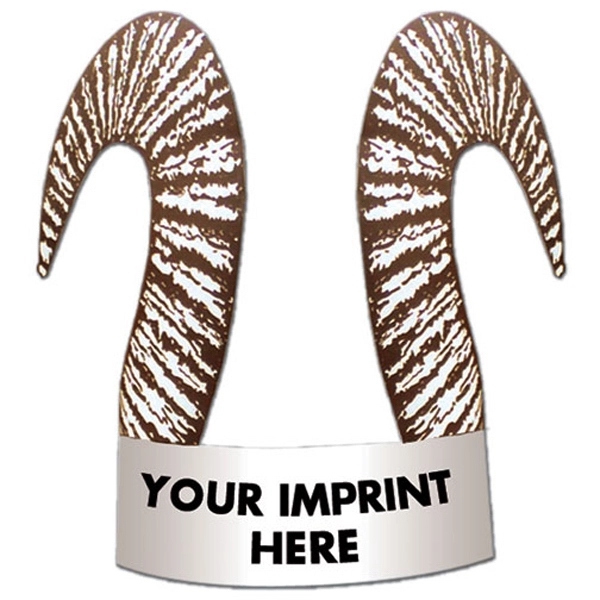 Ram horns hat made from 14 pt., high density, white poster... from ASI 67620 Lion Circle Corp / Lion/Circle