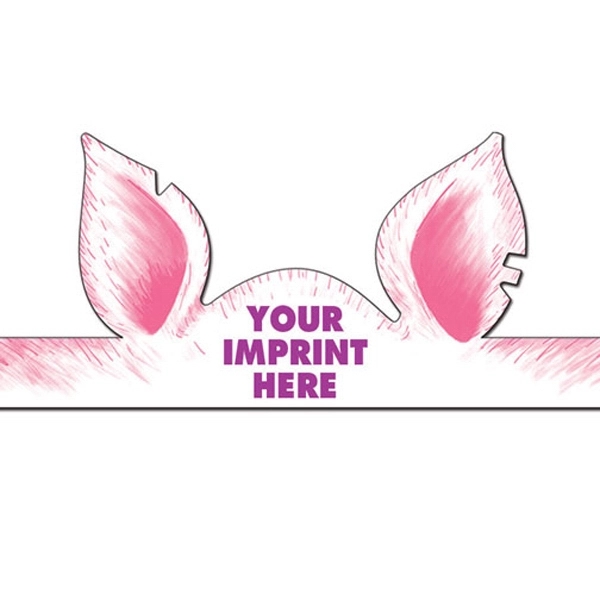 Pig ears headband made from 14 pt., high density, white poster... from ASI 67620 Lion Circle Corp / Lion/Circle