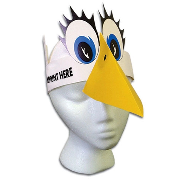 Bird visor made from 14 pt. high density, white poster board.... from ASI 67620 Lion Circle Corp / Lion/Circle