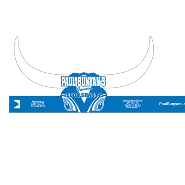 Longhorns visor made from 14 pt., high density, white poster board.... from ASI 67620 Lion Circle Corp / Lion/Circle