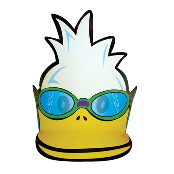 Duck shade headband made from 14 pt. high density, white poster... from ASI 67620 Lion Circle Corp / Lion/Circle