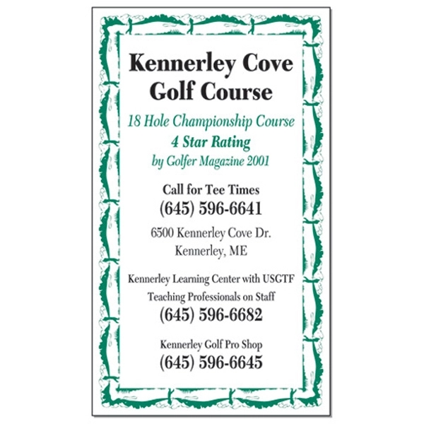 Large rectangle shape 20 mil magnetic memo holder.... from ASI 67620 Lion Circle Corp / Lion/Circle