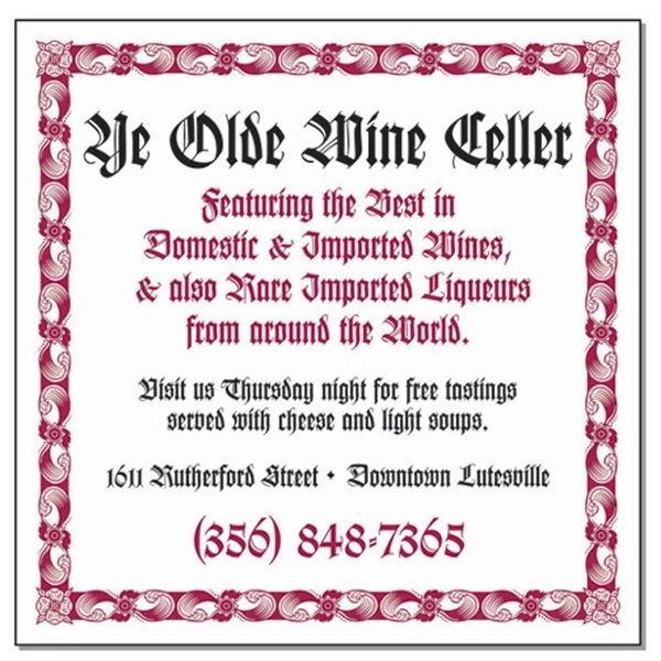 Large square shape 20 mil magnetic memo holder.... from ASI 67620 Lion Circle Corp / Lion/Circle