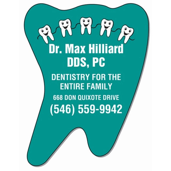 Large tooth shape 30 mil magnetic memo holder.... from ASI 67620 Lion Circle Corp / Lion/Circle