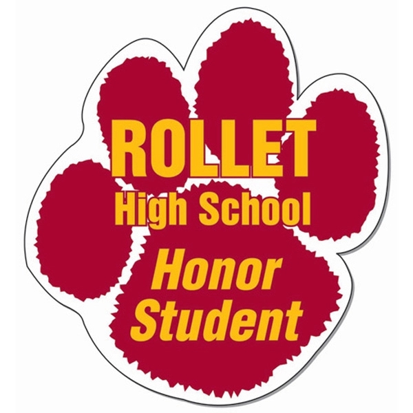 Large paw shape 30 mil magnetic memo holder.... from ASI 67620 Lion Circle Corp / Lion/Circle