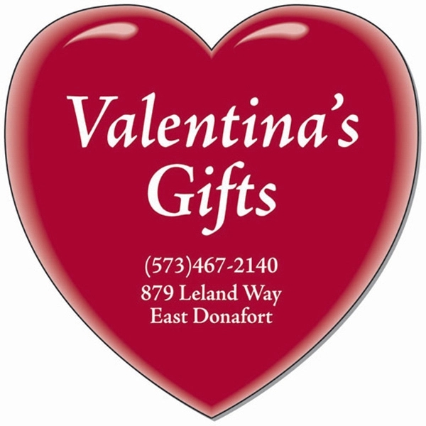 Large heart shape 30 mil magnetic memo holder.... from ASI 67620 Lion Circle Corp / Lion/Circle