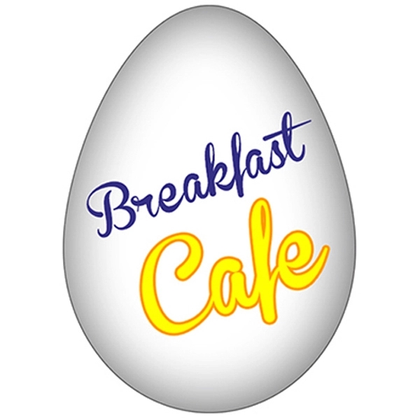 Egg shape paper window sign with suction cup (not attached).... from ASI 67620 Lion Circle Corp / Lion/Circle