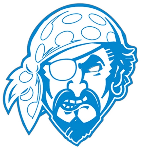 Pirate shape paper window sign with suction cup (not attached).... from ASI 67620 Lion Circle Corp / Lion/Circle