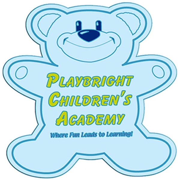 Teddy bear shape paper window sign with suction cup (not attached).... from ASI 67620 Lion Circle Corp / Lion/Circle