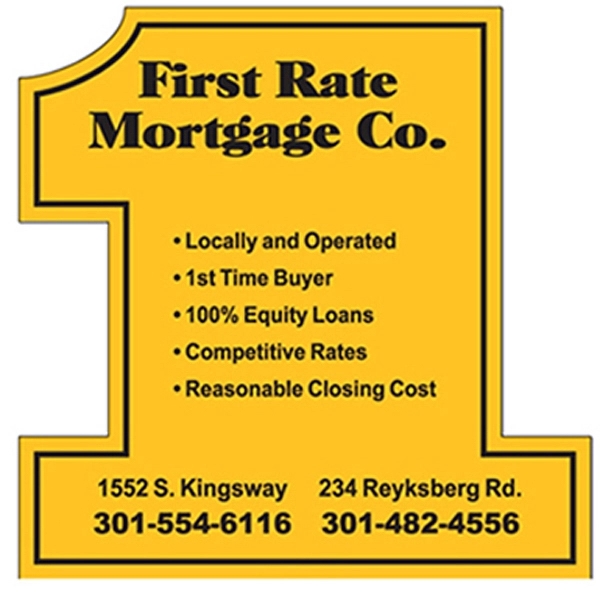 Number 1 fan shape paper window sign with suction cup (not... from ASI 67620 Lion Circle Corp / Lion/Circle