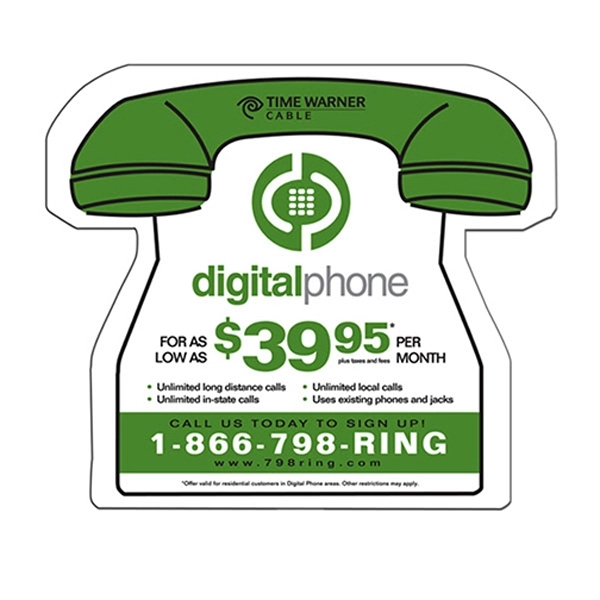 Phone shape paper window sign with suction cup (not attached).... from ASI 67620 Lion Circle Corp / Lion/Circle