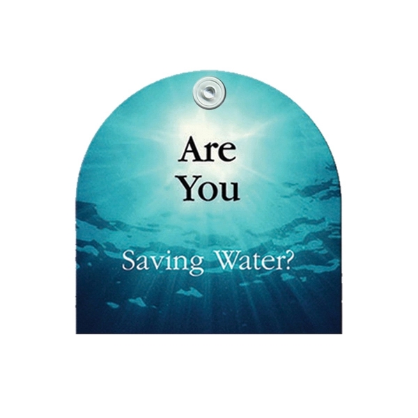 Half moon shape paper window sign with suction cup (not attached).... from ASI 67620 Lion Circle Corp / Lion/Circle