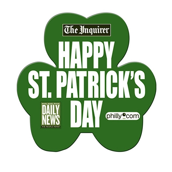 Shamrock shape paper window sign with suction cup (not attached).... from ASI 67620 Lion Circle Corp / Lion/Circle