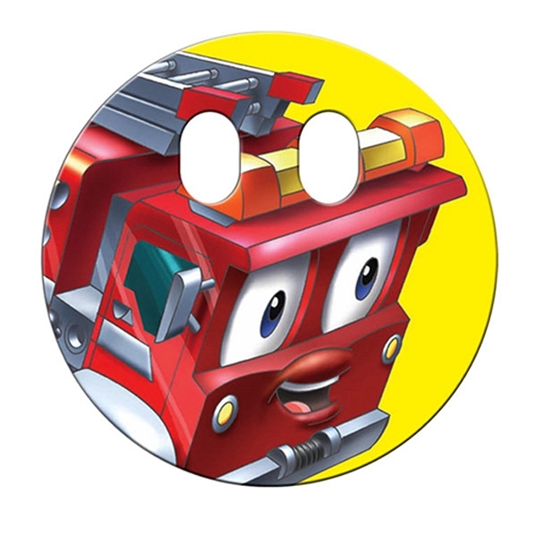 Circle with eyes cut out shape paper window sign with suction... from ASI 67620 Lion Circle Corp / Lion/Circle