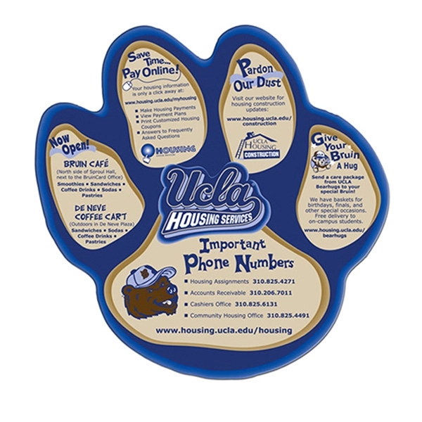 Paw print shape paper window sign with suction cup (not attached).... from ASI 67620 Lion Circle Corp / Lion/Circle