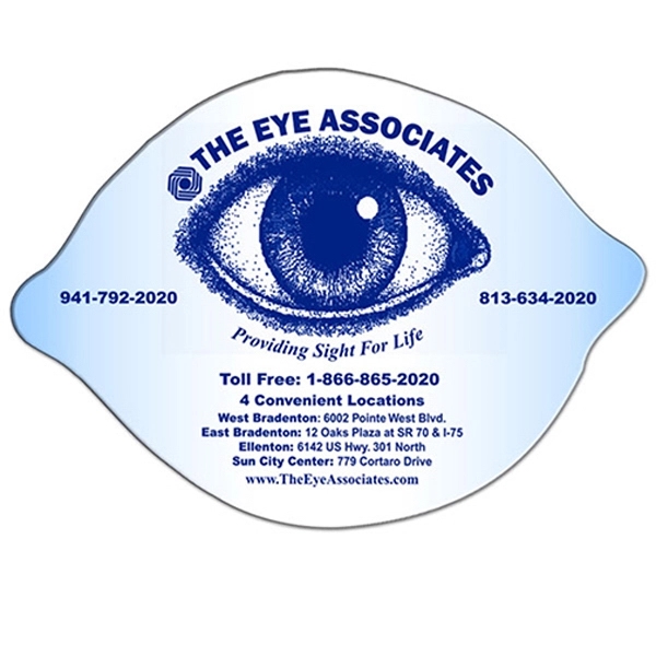 Lemon/lime shape paper window sign with suction cup (not attached).... from ASI 67620 Lion Circle Corp / Lion/Circle