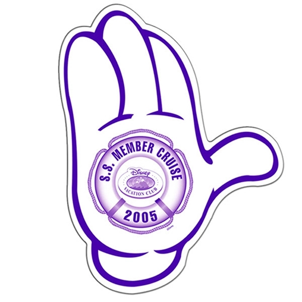 Mitten shape paper window sign with suction cup (not attached).... from ASI 67620 Lion Circle Corp / Lion/Circle